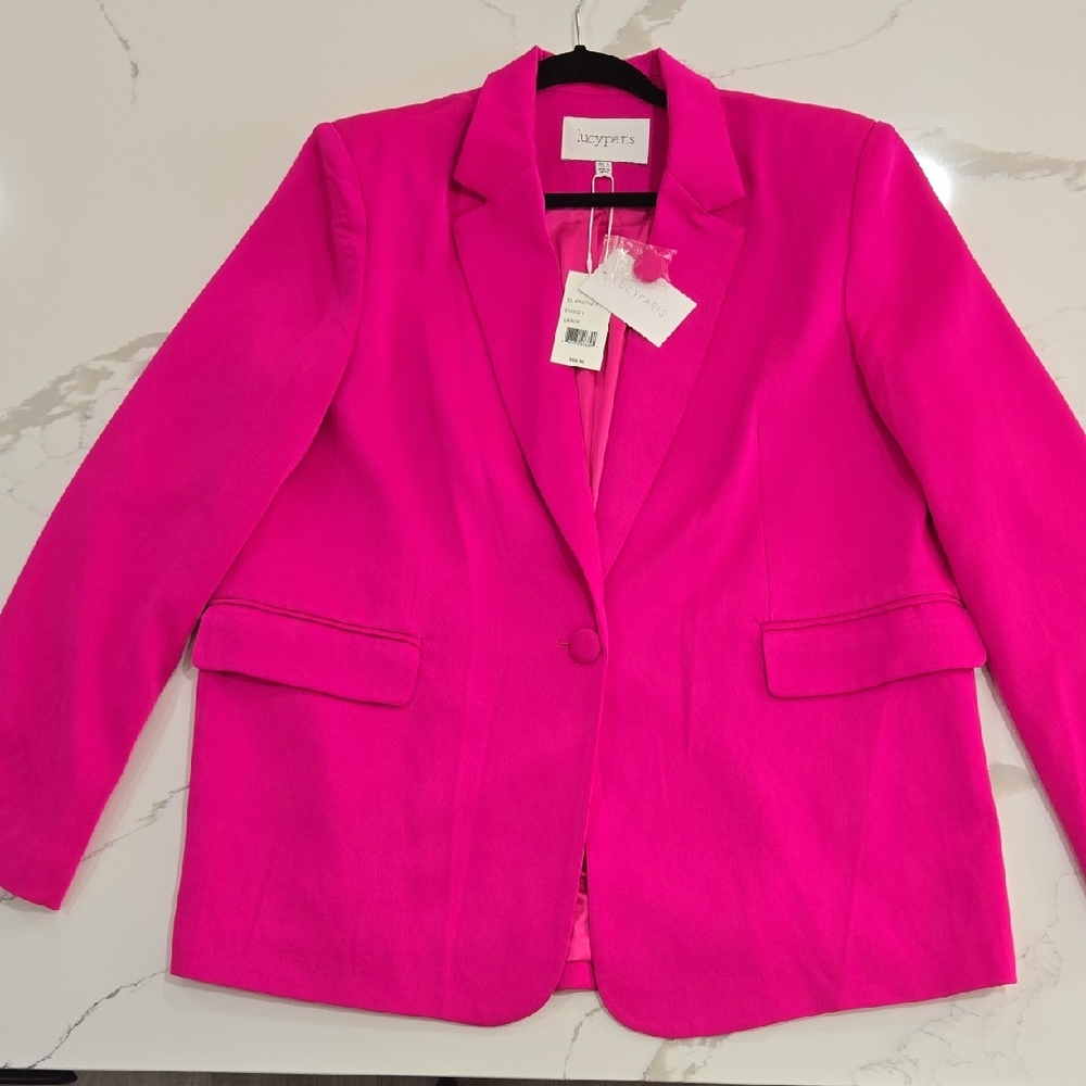 Lucy Paris Vibrant Pink Blazer